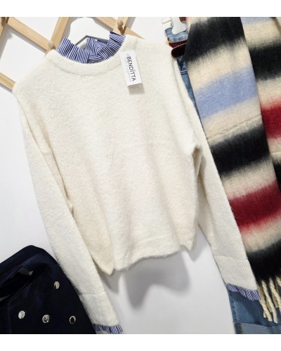 Jersey Detalles Mil Rayas / Blanco