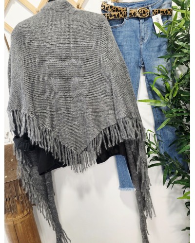 Chal Punto / Flecos Gris