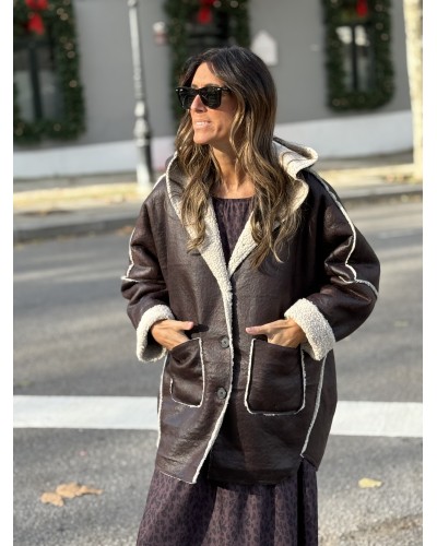 Abrigo Doble Faz / Marrón Chocolate