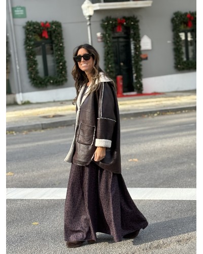 Abrigo Doble Faz / Marrón Chocolate