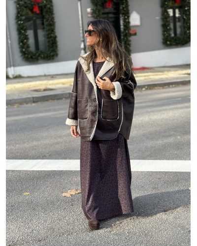 Abrigo Doble Faz / Marrón Chocolate