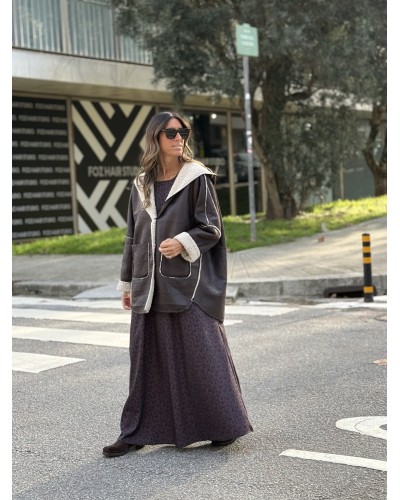 Abrigo Doble Faz / Marrón Chocolate