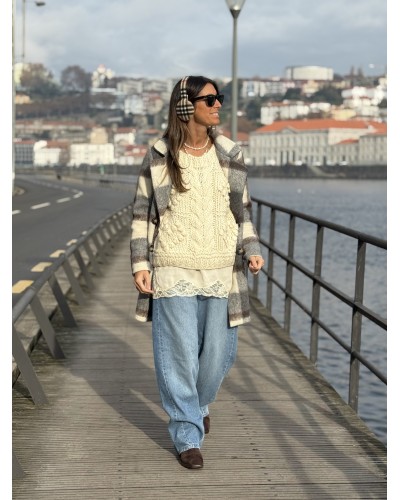 Jersey Punto Relieve Hueso