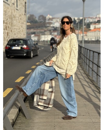 Jersey Punto Relieve Hueso