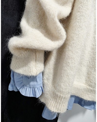 Jersey Greca Hueso / Azul