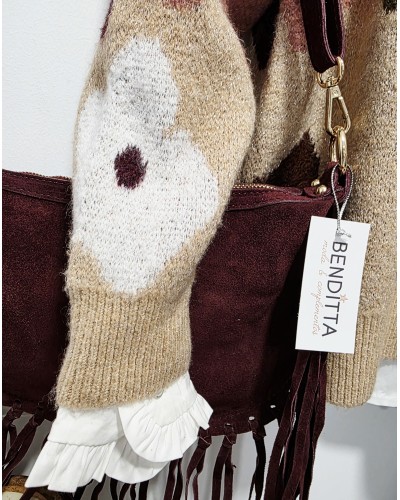 Jersey Estampado Flor / Dorado