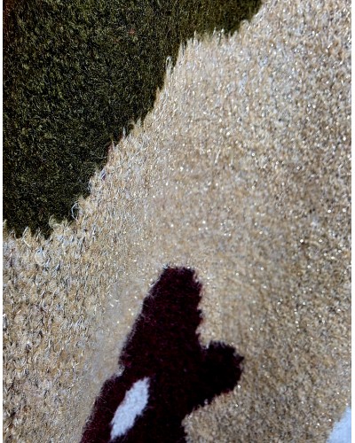 Jersey Estampado Flor / Dorado