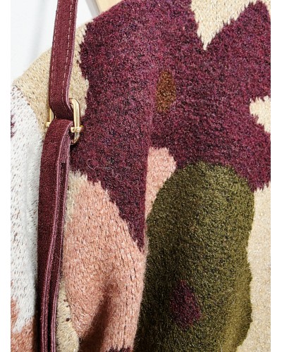 Jersey Estampado Flor / Dorado