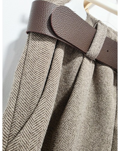 Pantalón Espiga + Cinturón Tostado