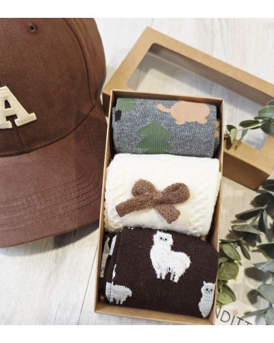 Pack 3 Calcetines Marrón