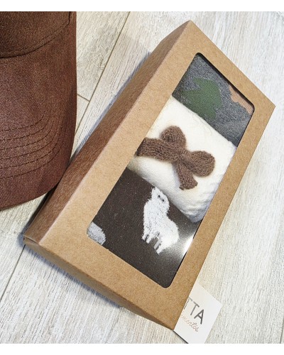 Pack 3 Calcetines Marrón