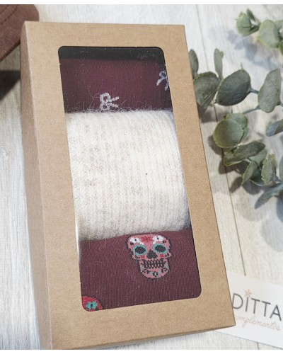 Pack 3 Calcetines Burdeos