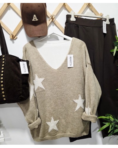 Jersey Estrellas Tostado