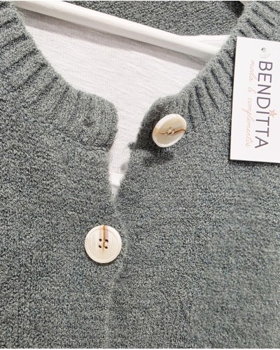 Cardigan Lana / Abotonado Verde