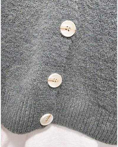 Cardigan Lana / Abotonado Verde