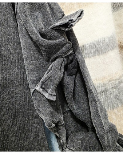 Sudadera Efecto Lavado / Lazadas