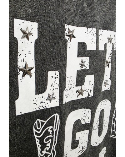 Sudadera Larga / Lavado Tachas