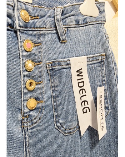 Pantalón WideLeg / Elástico Denim