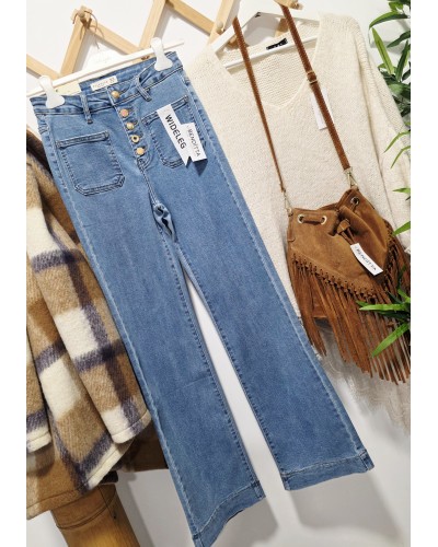 Pantalón WideLeg / Elástico Denim