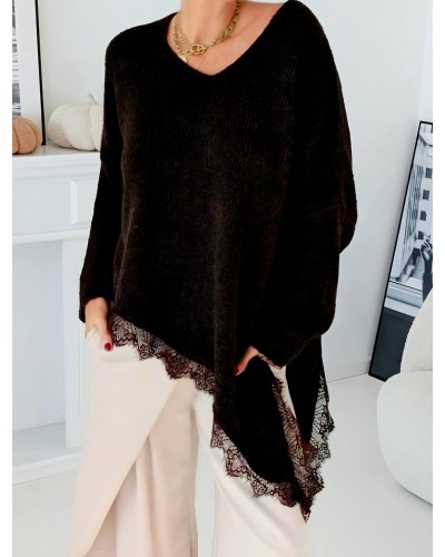 Maxi Jersey Puntilla Negro