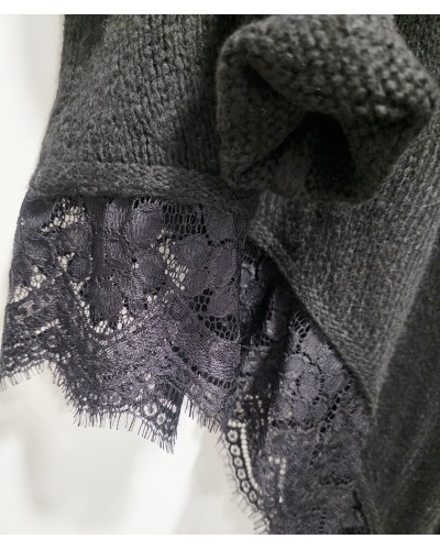 Maxi Jersey Puntilla Negro