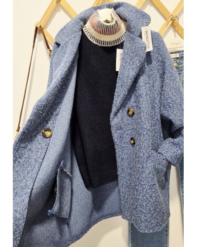 Chaquetón Doble Botonadura / Azul