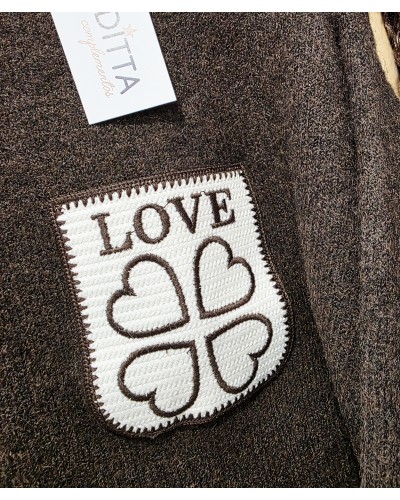 Jersey Bolsillo Love / Marrón