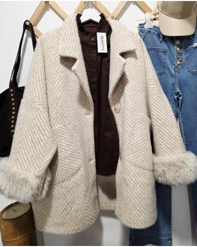 Abrigo Reversible Espiga / Puños