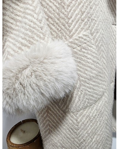 Abrigo Reversible Espiga / Puños