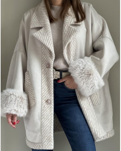 Abrigo Reversible Espiga / Puños