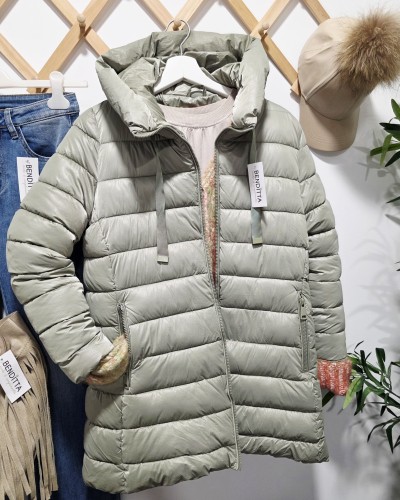 Anorak Acolchado Verde Pastel