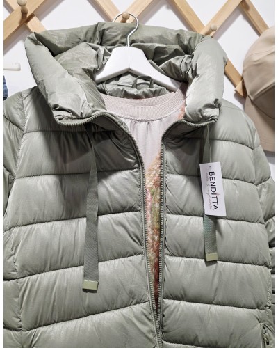 Anorak Acolchado Verde Pastel