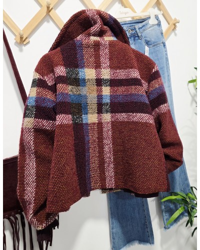 Chaquetón Corto Lana / Burdeos