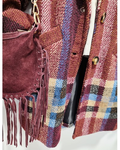 Chaquetón Largo Lana / Burdeos