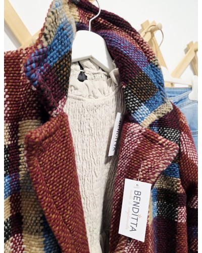 Chaquetón Largo Lana / Burdeos