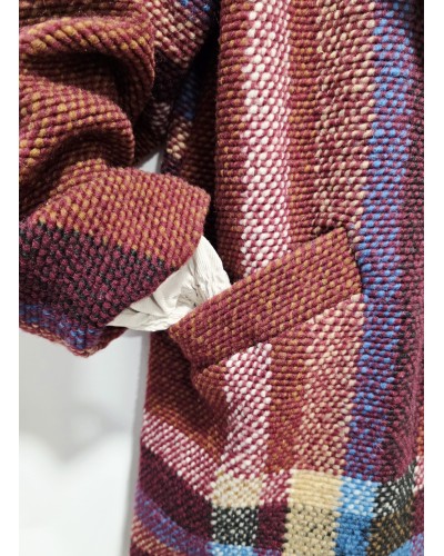 Chaquetón Largo Lana / Burdeos