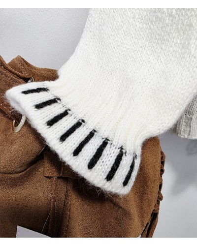 Jersey Bardot Pespuntes