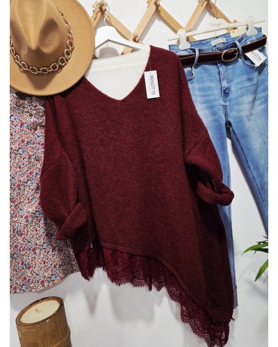 Maxi Jersey Puntilla Granate