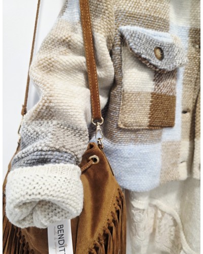 Chaquetón Corto Pelo / Lana Camel