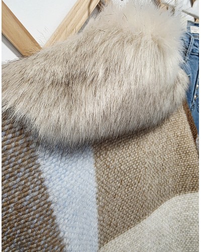 Chaquetón Corto Pelo / Lana Camel