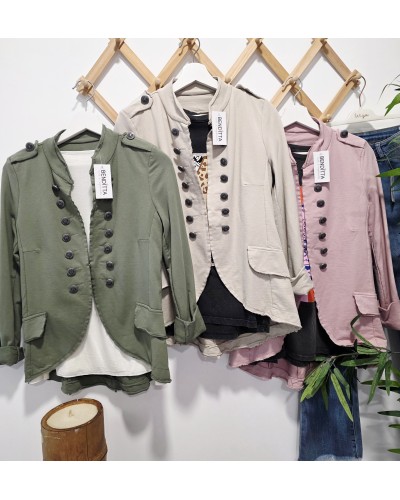 Chaqueta Militar Rosa