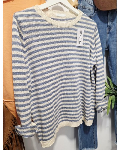 Jersey Punto / Marinero Azul