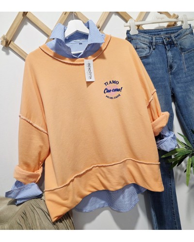 Sudadera Ti Amo Naranja