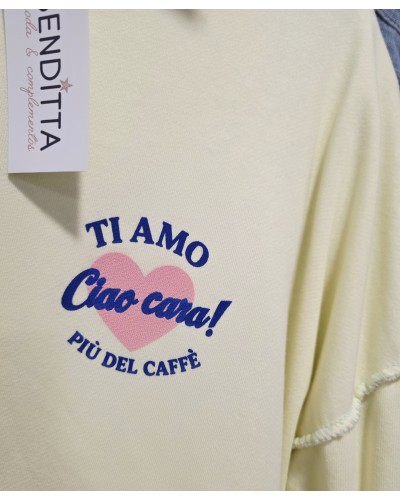 Sudadera Ti Amo Amarillo