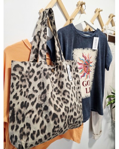 Maxi Shopper Tela / Animal Print