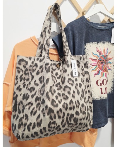 Maxi Shopper Tela / Animal Print
