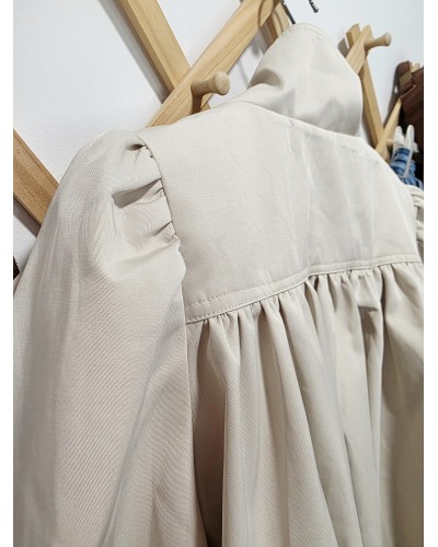 Cazadora Cuello Envolvente Piedra