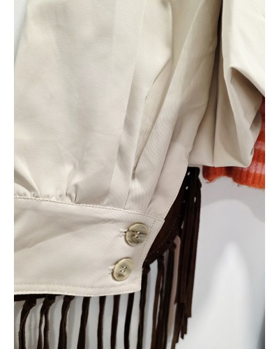 Cazadora Cuello Envolvente Piedra