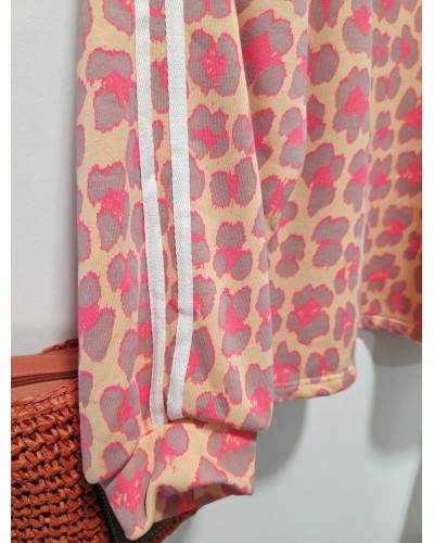 Sudadera Leo / Franjas Naranja