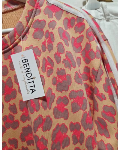 Sudadera Leo / Franjas Naranja